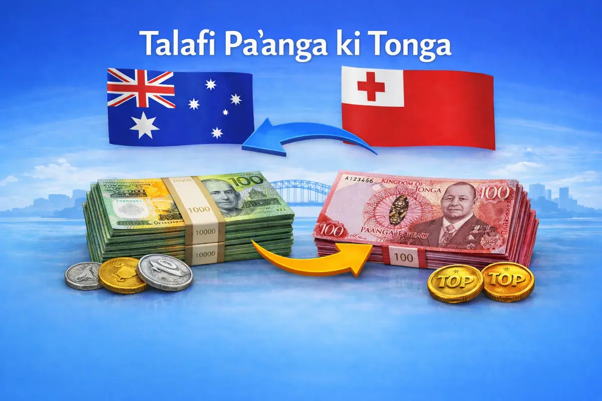 🇦🇺→🇹🇴 Send to Tonga